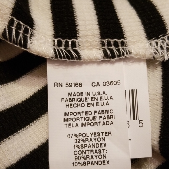 Karen Kane Black & White Striped Dress👗 - Picture 6 of 7